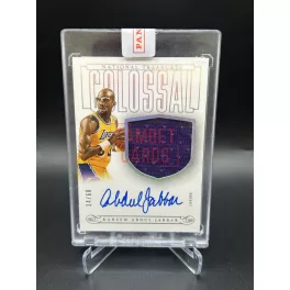   Kareem Abdul-Jabbar /60 on card aláírt mezdarabos NBA kosaras kártya - 2013-14 Panini National Treasures Basketball - Los Angeles Lakers