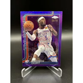   Luguentz Dort #177 Purple /75 NBA kosaras kártya – 2025–26 Topps Chrome Basketball – Oklahoma City Thunder