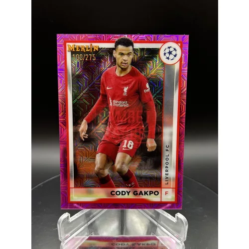 Cody Gakpo /275 számozott focis kártya - 2022-23 Topps Merlin - Liverpool