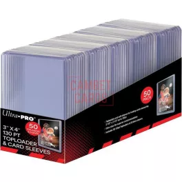   Ultra PRO Super Thick 130PT Toploader & Thick Card Sleeves Bundle