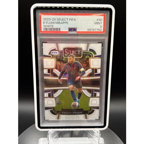 Kylian Mbappé White /20 PSA 9 gradelt focis kártya - 2023-24 Select FIFA - Franciaország