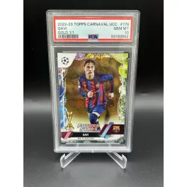   Gavi 1/1 PSA 10 focis kártya – 2022-23 Topps Carnival UCC Future Stars – FC Barcelona