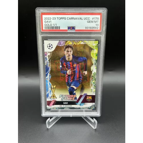 Gavi 1/1 PSA 10 focis kártya – 2022-23 Topps Carnival UCC Future Stars – FC Barcelona