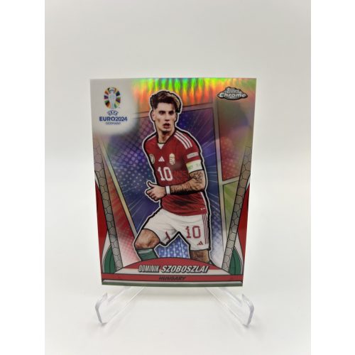 Topps Chrome Euro 2024 Szoboszlai Dominik Hero Variation case hit focis kártya