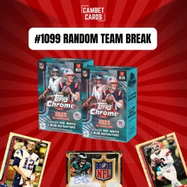   #1099 – 2x 2025 Topps Chrome Football Value Box Random Team Break