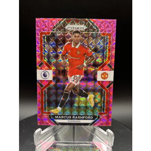  Marcus Rashford Pink parallel focis kártya - 2022-23 Panini Prizm - Manchester United