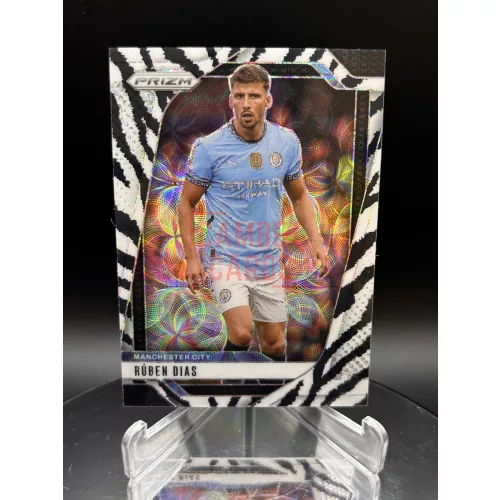 Ruben Dias /15 Zebra focis kártya - 2024-25 Panini Prizm Premier League - Manchester City