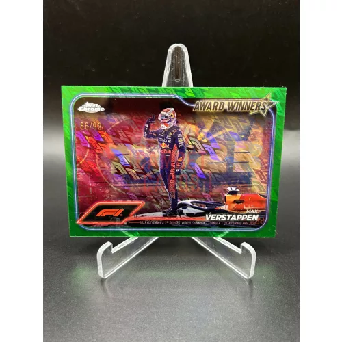 Max Verstappen /99 Logofractor – 2024 Topps Chrome Award Winners – Red Bull Racing