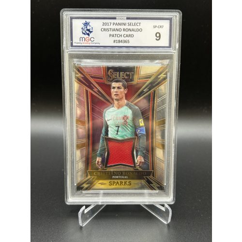 2017 Panini Select Cristiano Ronaldo Sparks Patch Card (Graded 9 - MGC)
