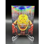 Lewis Hamilton Helmet Collection Refractor F1 kártya - Topps Chrome F1 2025 - Scuderia Ferrari HP