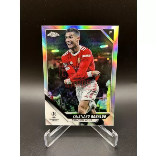 Cristiano Ronaldo Refractor focis kártya – 2021-22 Topps Chrome UCL – Manchester United