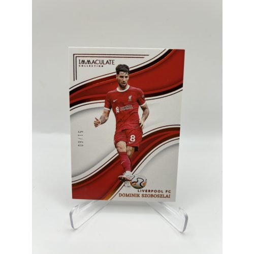 Szoboszlai Dominik /60 számozott Liverpool focis kártya - 2023-24 Panini Immaculate Collection