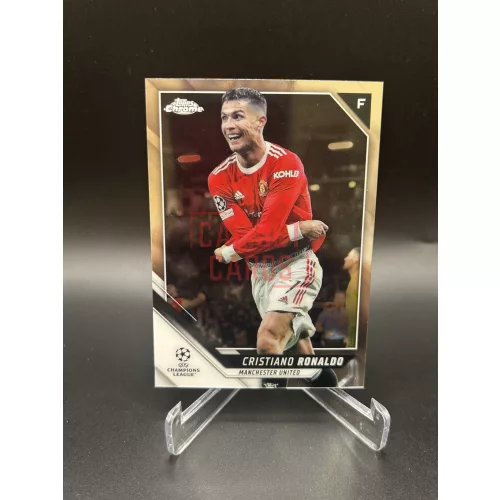 Cristiano Ronaldo focis kártya – 2021-22 Topps Chrome UCL – Manchester United