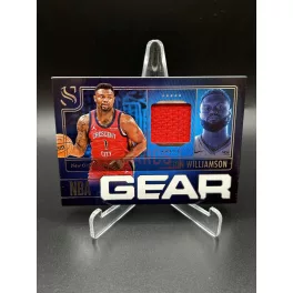   Zion Williamson mérkőzésen viselt mezdarabos NBA kosaras kártya – 2024-25 Panini Silhouette – New Orleans Pelicans