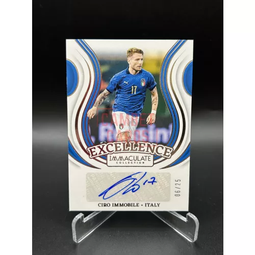 Ciro Immobile /25 aláírt focis kártya - 2024-25 Panini Immaculate - Olaszország