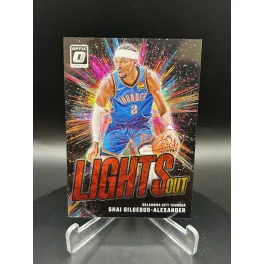   Shai Gilgeous-Alexander /99 Lights Out NBA kosaras kártya - 2024-25 Panini Donruss Optic - Oklahoma City Thunder