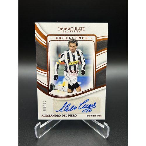 Alessandro Del Piero /99 aláírt focis kártya – 2023/24 Panini Immaculate - Juventus