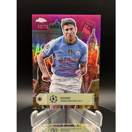 Rodri /75 Final Destination focis kártya - 2024-25 Topps Chrome - Manchester City