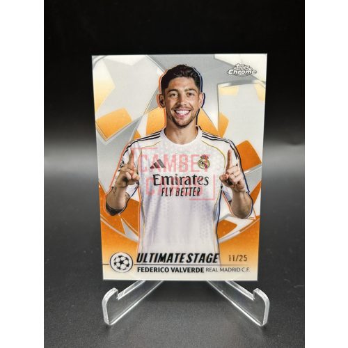 Federico Valverde /25 focis kártya – 2025/26 Topps UCC Ultimate Stage – Real Madrid C.F.