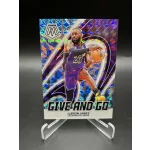 Lebron James /99 Give And Go NBA kosaras kártya - 2023-24 Panini Mosaic Basketball - Los Angeles Lakers