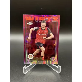   Florian Wirtz /75 – 2024-25 Topps Chrome UEFA Magenta Lava Parallel – Bayer Leverkusen