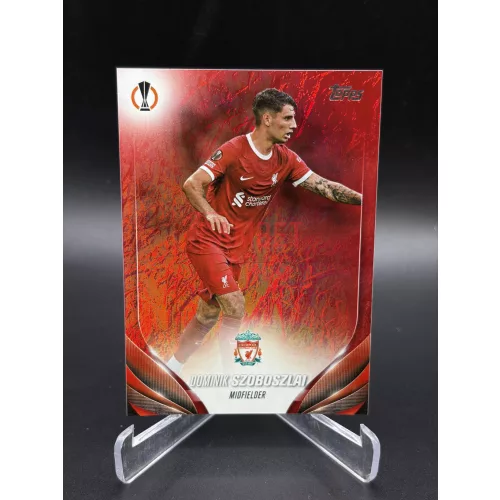 Szoboszlai Dominik #119 Red /5 focis kártya – 2023-24 Topps UEFA Európa Liga – Liverpool FC
