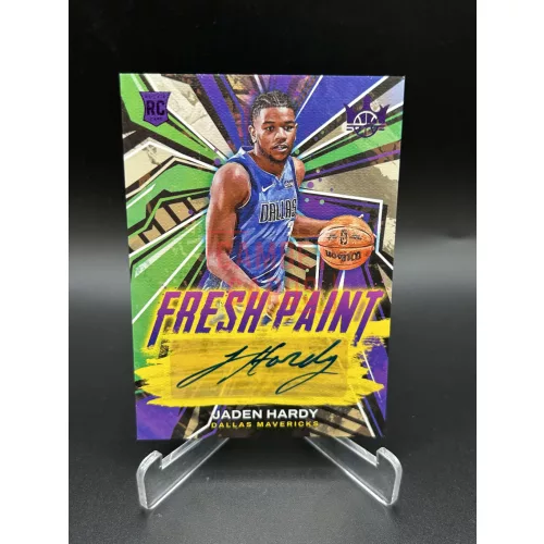 Jaden Hardy /49 Fresh Paint aláírt NBA kosaras kártya – 2022-23 Court Kings Basketball – Dallas Mavericks