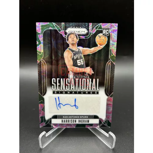 Harrison Ingram /18 aláírt NBA kosaras kártya  – 2024-25 Panini Prizm – San Antonio Spurs