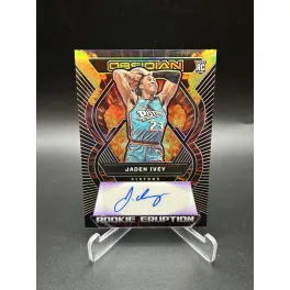   Jaden Ivey RE-IPJ – 2022-23 Panini Obsidian Rookie Eruption Auto /75 RC – Detroit Pistons