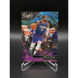   Paul George #254 Courtside Silver Disco Prizm - 2020-21 Panini Select Basketball - Los Angeles Clippers