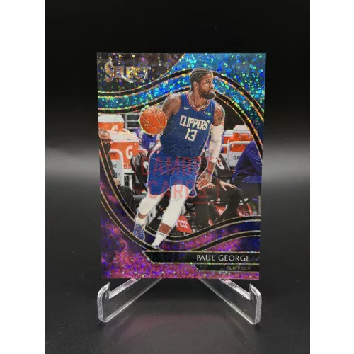 Paul George #254 Courtside Silver Disco Prizm - 2020-21 Panini Select Basketball - Los Angeles Clippers