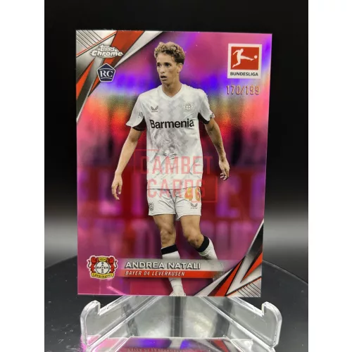 RC Andrea Natali /199 számozott focis kártya - 2024-25 Topps Chrome Bundesliga - Bayer Leverkusen