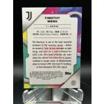 Timothy Weah /275 focis kártya – 2024-25 Topps Finest  – Juventus