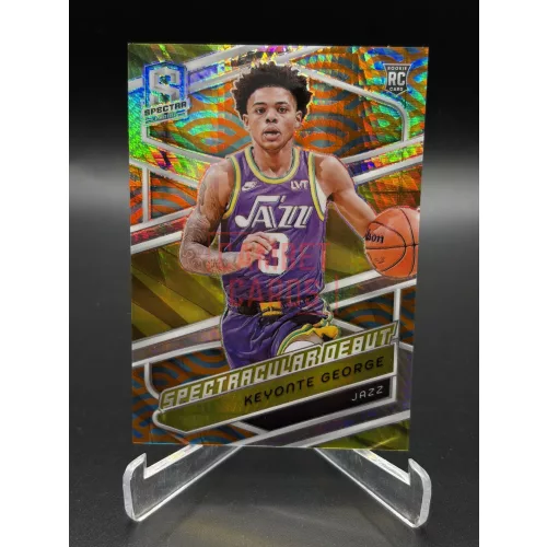 RC Keyonte George /25 NBA kosaras kártya – 2023-24 Panini Spectra Spectracular Debut – Utah Jazz