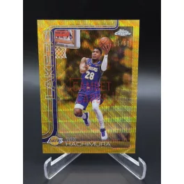   Rui Hachimura /50 Gold NBA kosárlabda kártya #107 – 2025-26 Topps Chrome Update – Los Angeles Lakers
