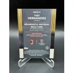 Theo Hernández /25 mezdarabos focis kártya – 2024/25 Topps Museum Collection Meaningful Materials – AC Milan