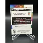 Szoboszlai Dominik /99 Green Wave aláírt focis kártya – 2023-24 Topps Finest – Liverpool #3