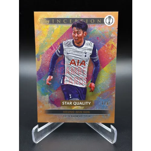 Heung-Min Son /5 focis kártya – 2024/25 Topps Inception UEFA Club Competitions – Tottenham Hotspur
