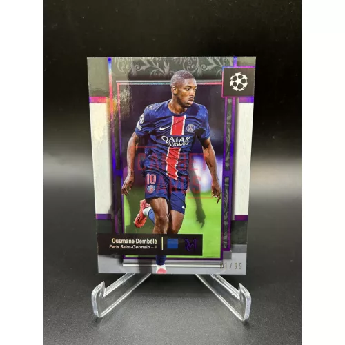 Ousmane Dembélé /99 focis kártya – 2025 Topps Museum Collection – Paris Saint-Germain