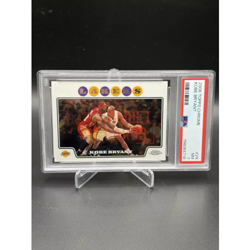 Kobe Bryant #24 PSA 7 NM Minősített Kártya – 2008 Topps Chrome – Los Angeles Lakers