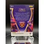 Tomas Soucek Visionary case hit focis kártya – 2022-23 Panini Select – West Ham United