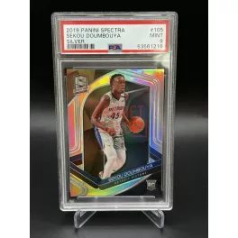   Sekou Doumbouya #105 Rookie Card Silver – 2019-20 Panini Spectra – Detroit Pistons (PSA 9 MINT)