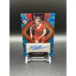   Alan Kennedy Autograph Peacock SSP focis kártya - 2022-23 Panini Select Premier League - Liverpool FC