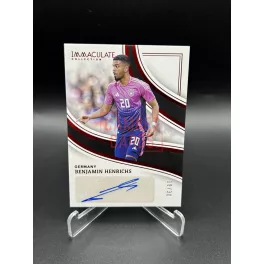   Benjamin Henrichs /30 aláírt focis kártya - 2023-24 Panini Immaculate - Németország