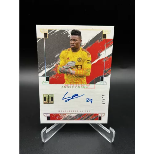 Andre Onana /25 on card aláírt focis kártya – 2023-24 Panini Impeccable – Manchester United