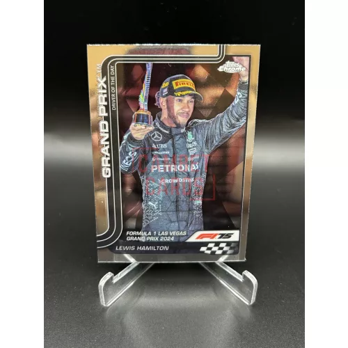 Lewis Hamilton Driver of the Day F1 kártya – 2025 Topps Chrome F1 – Mercedes-AMG Petronas Formula One Team