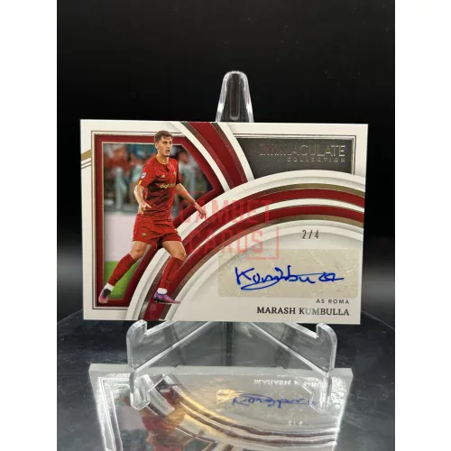 Marash Kumbulla /4 aláírt focis kártya - 2022-23 Panini Immaculate