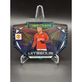   Marcus Rashford Vitreous Blue 21/30 – 2023-24 Panini Obsidian – Manchester United
