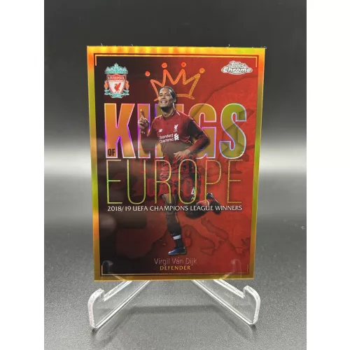 Virgil Van Dijk /50 Kings of Europe focis kártya - 2023-24 Topps Chrome Liverpool - Liverpool