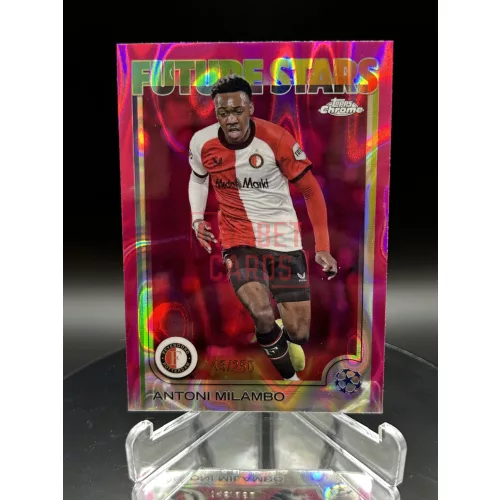 Antoni Milambo /250 számozott focis kártya - Topps Chrome - Feyenoord